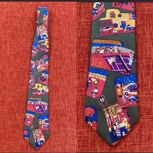 VTG 70’s Halston Italian Silk Novelty Print Tie